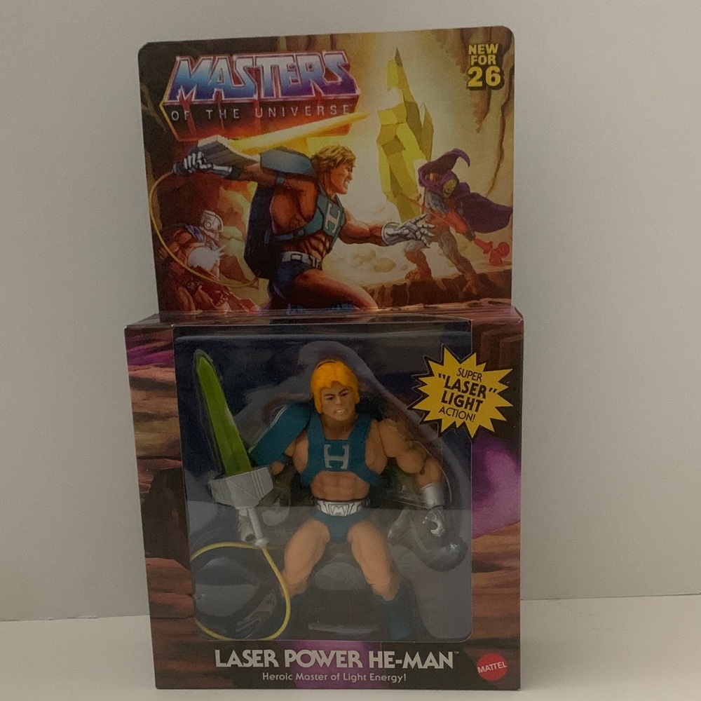 Mattel Masters of the Universe Origins Deluxe Laser Power He-Man